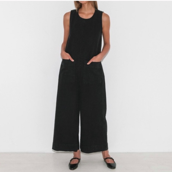 ilana kohn Pants - Ilana kohn black denim Milo jumpsuit L